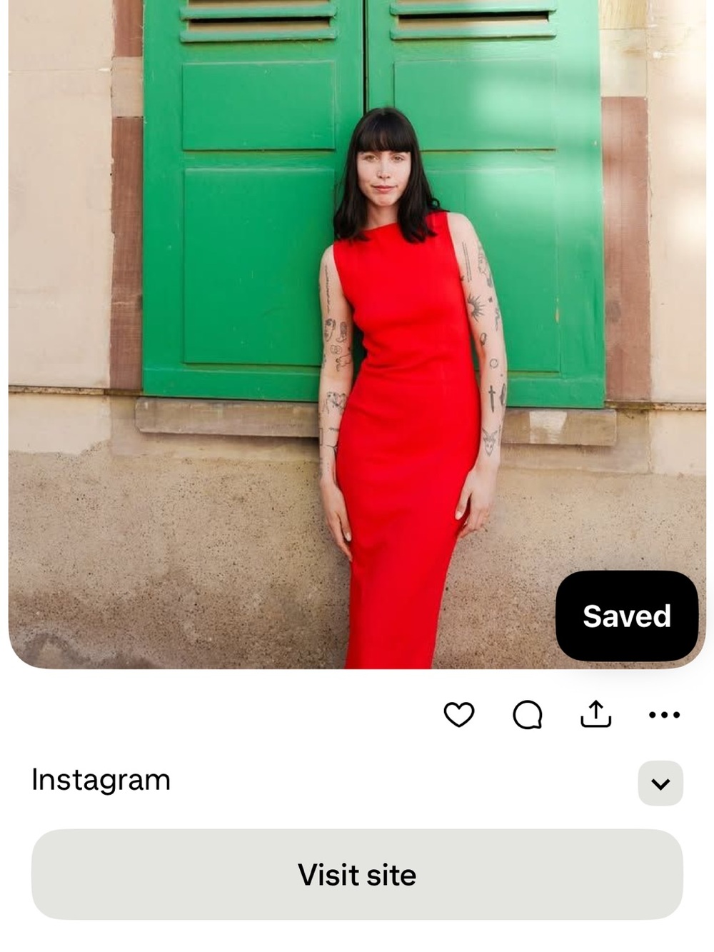 COS Sleeveless Red Maxi Sheath Dress